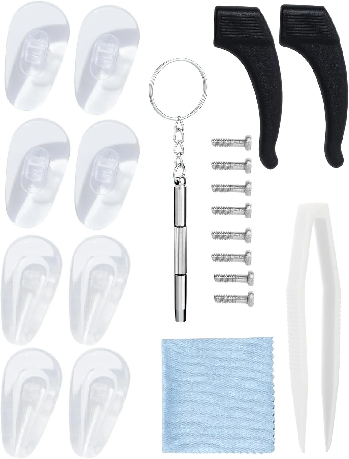 Eyeglass Repair Kit with Screws, 15 Types Screws for Eyeglasses - Fra...