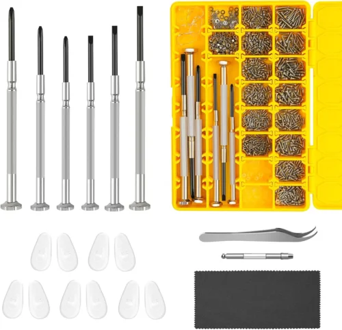 Magnetic Eyeglass Repair Kit, Glasses Kit with Screws...