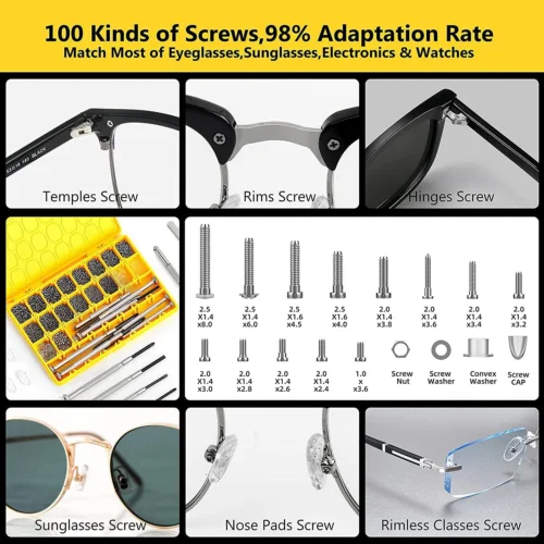 Magnetic Eyeglass Repair Kit, Glasses Kit with Screws... 2