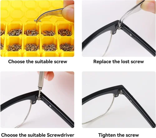 Magnetic Eyeglass Repair Kit, Glasses Kit with Screws... 3
