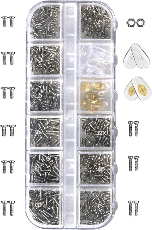 Magnetic Eyeglass Repair Kit, Glasses Repair Kit with Eyeglass Screws Include No 4
